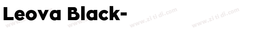 Leova Black字体转换 Leova Black字体转换